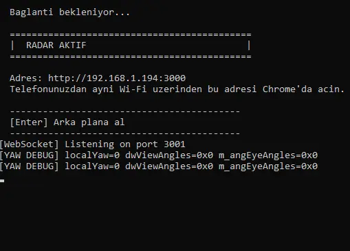 Invisible Bridge — Application Running